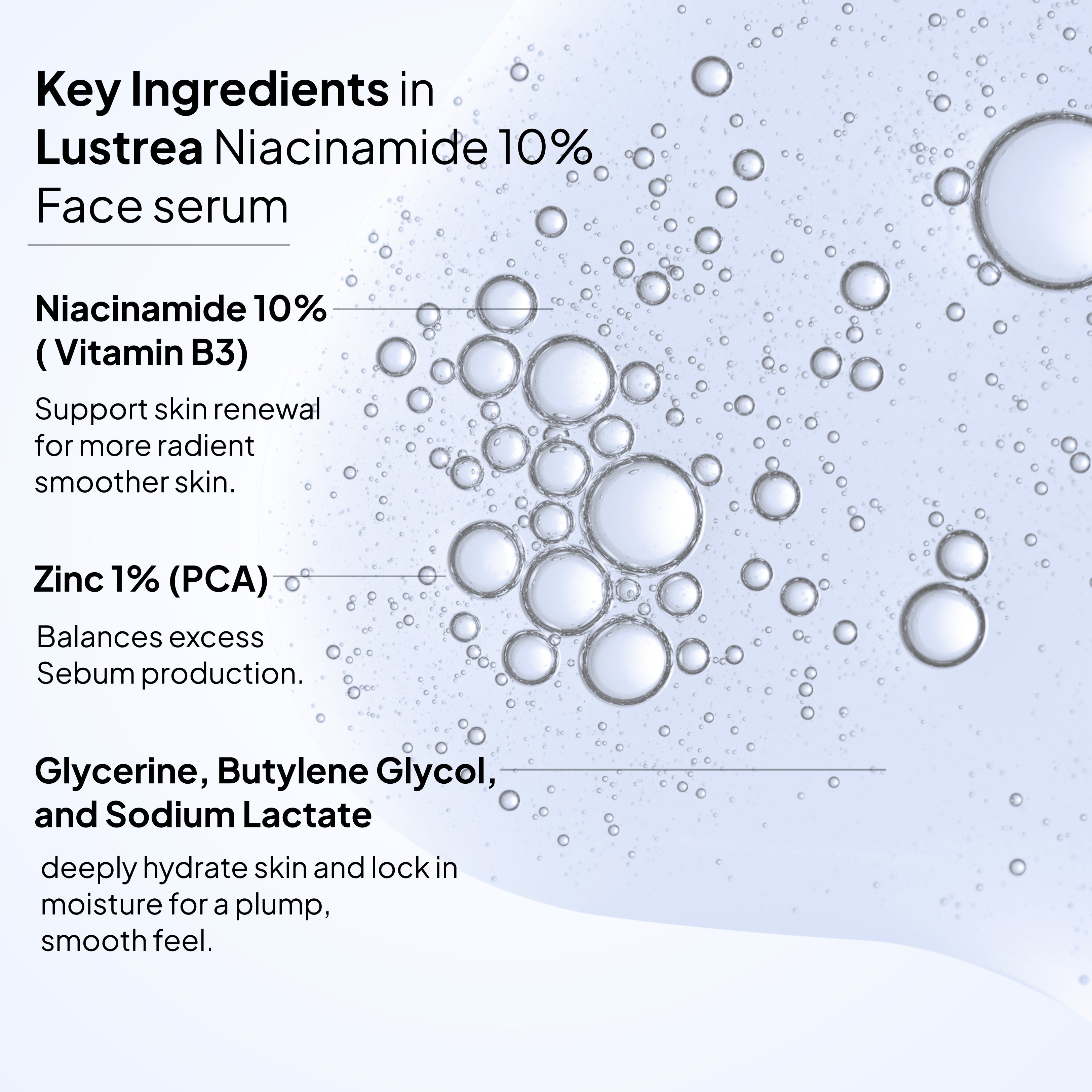 Niacinamide 10% Face Serum | Oil Balance & Smooth Skin | For Oily & Combination Skin Type | 30 ml