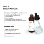 Salicylic Acid 02% Face Serum | Exfoliating & Clarifying Care | For Oily & Acne-Prone Skin | 30 ml