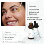 Salicylic Acid 02% Face Serum | Exfoliating & Clarifying Care | For Oily & Acne-Prone Skin | 30 ml